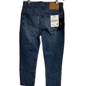 Rag & Bone Nina High Rise Straight Ankle Cigarette Cotton Raw Hem 29 Blue NWT
